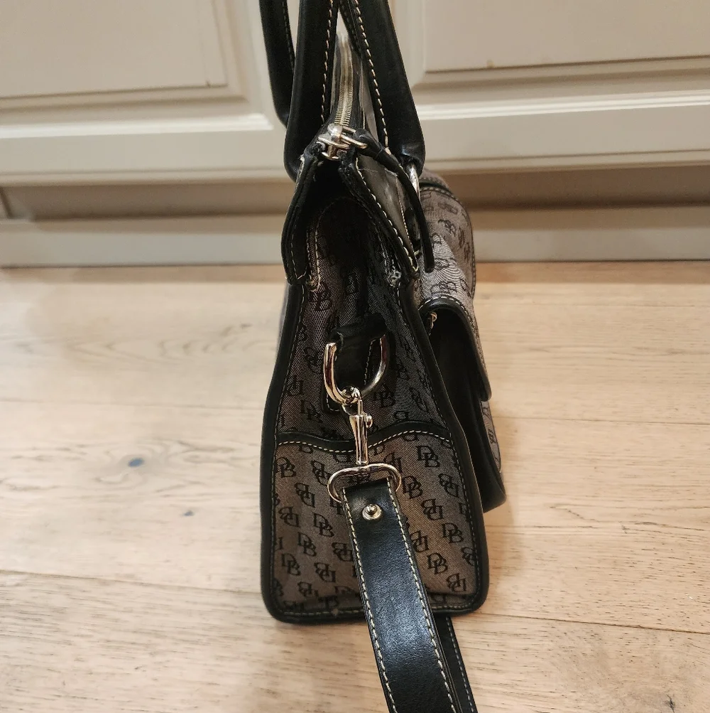 Dooney & Bourke Signature Jacquard Double Pocket Tote